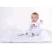 Kojenecké froté ponožky New Baby bílé I Love Mum and Dad