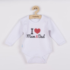 Body s potiskem New Baby I Love Mum and Dad