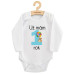 Body s potiskem New Baby Už mám 1 rok modré