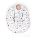 Klasická šněrovací zavinovačka New Baby šedá hvězdičky šedé