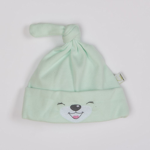 Bavlněná kojenecká čepička Bobas Fashion Lucky zelená Bavlněná kojenecká čepička Bobas Fashion Lucky zelená