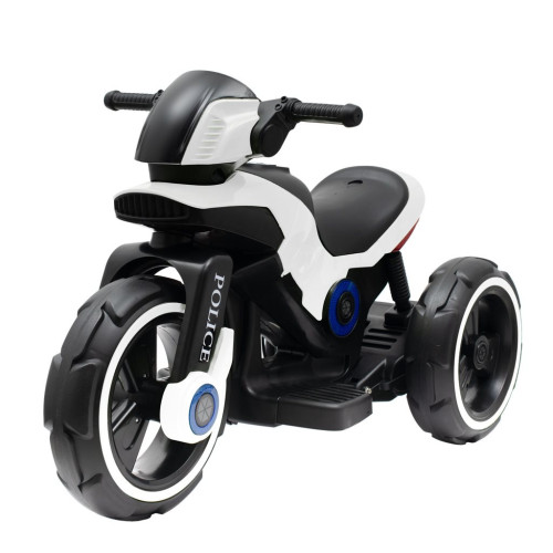 Dětská elektrická motorka Baby Mix POLICE bílá Dětská elektrická motorka Baby Mix POLICE bílá