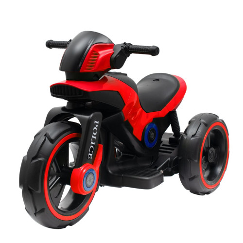 Dětská elektrická motorka Baby Mix POLICE červená Dětská elektrická motorka Baby Mix POLICE červená