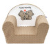 Dětské křeslo z Minky New Baby Cute Family cappuccino