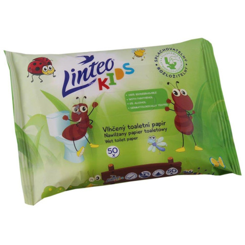 Dětský vlhčený toaletní papír Linteo KIDS 50ks Dětský vlhčený toaletní papír Linteo KIDS 50ks