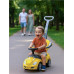 Dětské odrážedlo s vodící tyčí 3v1 Baby Mix Mega Car žluté
