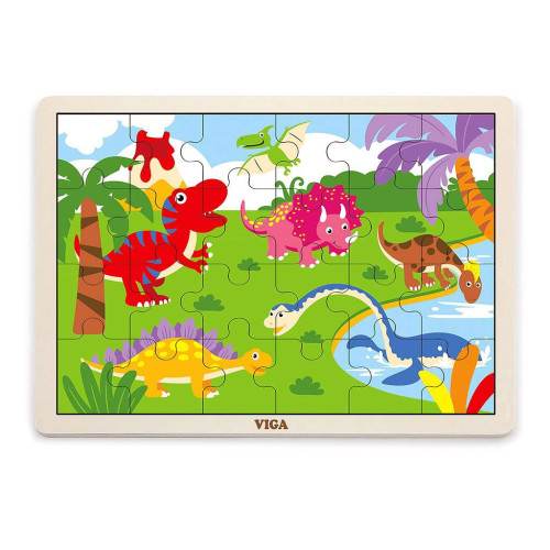 Dětské dřevěné puzzle Viga Dino Dětské dřevěné puzzle Viga Dino
