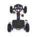 Dětská šlapací motokára Go-kart Milly Mally Thor modrá