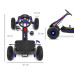 Dětská šlapací motokára Go-kart Milly Mally Thor modrá