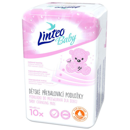 Dětské přebalovací podložky Linteo Baby 10 ks Dětské přebalovací podložky Linteo Baby 10 ks