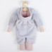 Luxusní dětský zimní overal New Baby Teddy bear šedo růžový