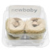 Kojenecké zimní semiškové capáčky New Baby 0-3 m světlo hnědé