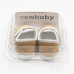 Kojenecké semiškové capáčky New Baby hnědá 0-3 m