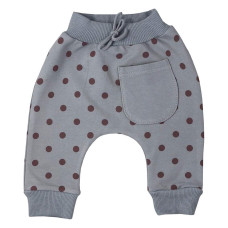 Kojenecké tepláčky Koala Dots šedá