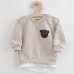 Kojenecká souprava tričko a tepláčky New Baby Brave Bear ABS béžová
