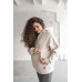 Těhotenská a kojící mikina Motherhood oversize milk & love béžová