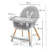 Jídelní židlička Baby Mix Freja wooden dark grey