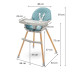 Jídelní židlička Baby Mix Freja wooden dusty green