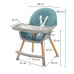 Jídelní židlička Baby Mix Freja wooden dusty green
