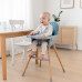 Jídelní židlička Baby Mix Freja wooden dusty green