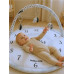 Hrací deka Baby Mix měsíce bílá