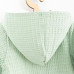 Kojenecký mušelínový overal s kapucí New Baby Comfort clothes šalvějová