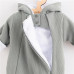 Kojenecká kombinéza s kapucí New Baby Frosty grey