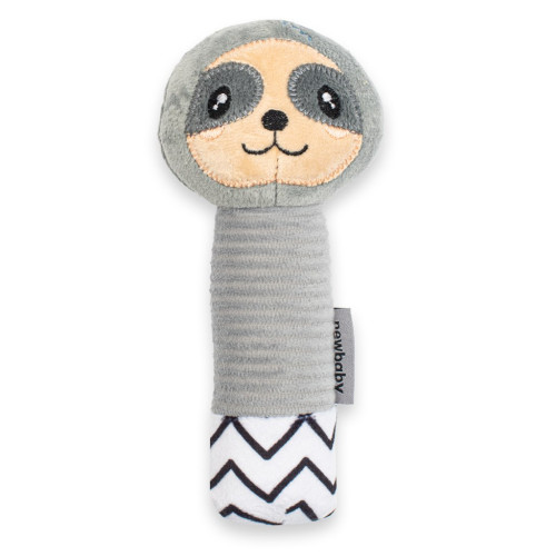 Dětská pískací plyšová hračka s kousátkem New Baby Sloth Dětská pískací plyšová hračka s kousátkem New Baby Sloth