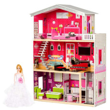 Dřevěný domeček pro panenky Ecotoys Malibu residence