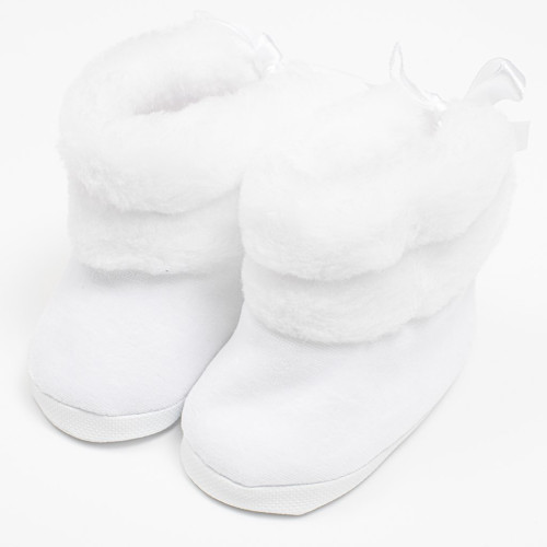 Kojenecké zimní kozačky New Baby bílé 0-3 m Kojenecké zimní kozačky New Baby bílé 0-3 m