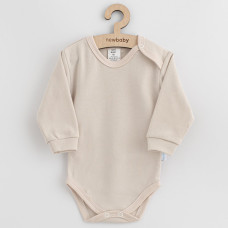 Kojenecké bavlněné body New Baby Casually dressed béžová