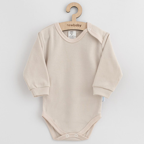 Kojenecké bavlněné body New Baby Casually dressed béžová Kojenecké bavlněné body New Baby Casually dressed béžová