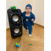 Kojenecký kabátek na knoflíky New Baby Luxury clothing Oliver modrý