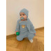 Kojenecký kabátek na knoflíky New Baby Luxury clothing Oliver šedý