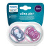 Dudlík Avent Ultra air 2ks pro holky +18 m slon