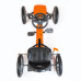 Dětská šlapací motokára Go-kart Baby Mix Buggy oranžová