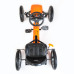 Dětská šlapací motokára Go-kart Baby Mix Buggy bílá