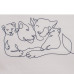 Dětská rozkládací pohovka New Baby Lion Family light grey