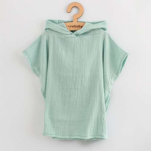 Dětské mušelínové pončo New Baby Feeling mint 35 cm Dětské mušelínové pončo New Baby Feeling mint 35 cm