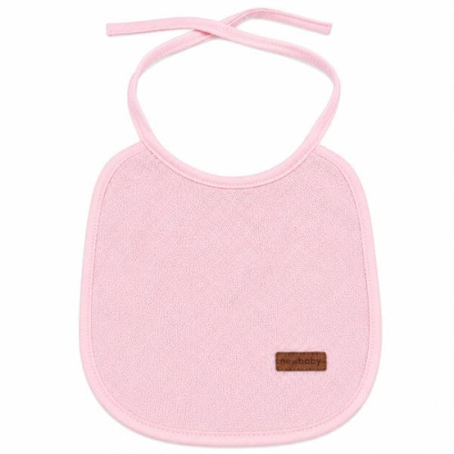 Dětský froté bryndák podšitý PVC New Baby růžový Dětský froté bryndák podšitý PVC New Baby růžový