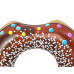 Dětský velký nafukovací kruh Bestway DONUT 107cm brown