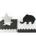 Pěnové puzzle podložka ohrádka Milly Mally Jolly 2x2 Grey