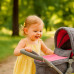 Kočárek pro panenky 2v1 Baby Mix Sophie pink-grey