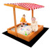Stříška pro dětské dřevěné pískoviště Baby Mix 120x120 cm červeno-bílá Stříška pro dětské dřevěné pískoviště Baby Mix 120x120 cm červeno-bílá