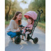 Dětská tříkolka Baby Mix Peony EVA růžová