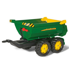 Sklápěcí traktorový návěs Rolly Toys John Deere Halfpipe zelený
