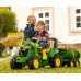 Sklápěcí traktorový návěs Rolly Toys John Deere Halfpipe zelený