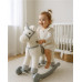 Houpací hračka s melodií a kolečky Unicorn Baby Mix bílá