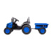 Elektrický traktor s vlečkou Milly Mally Farmer modrý
