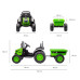 Elektrický traktor s vlečkou Milly Mally Farmer zelený Elektrický traktor s vlečkou Milly Mally Farmer zelený